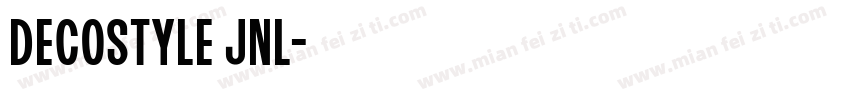 decostyle jnl字体转换